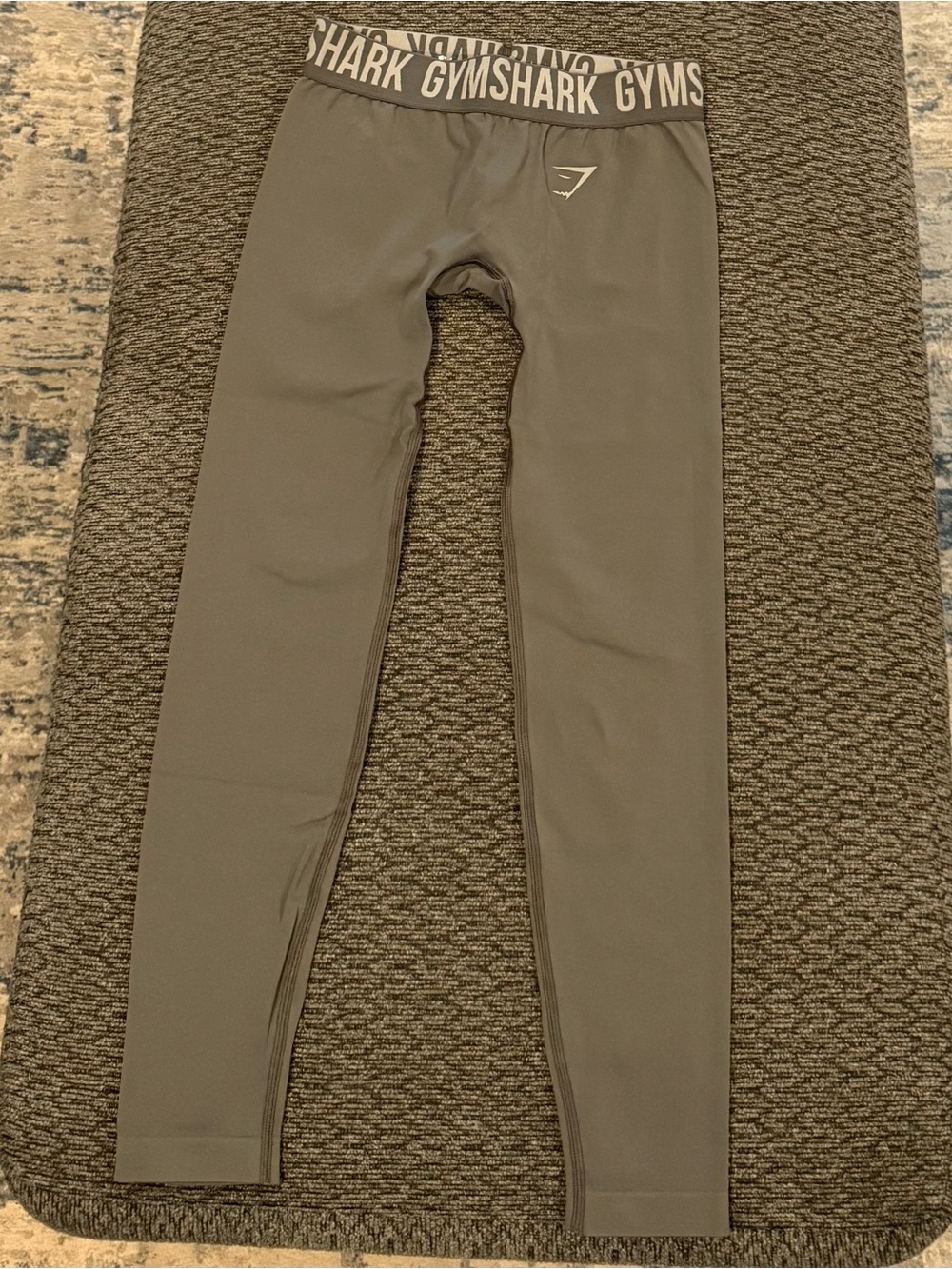 Gymshark Charcoal Gray Logo Waistband Leggings